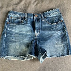 Madewell High Rise Denim Shorts